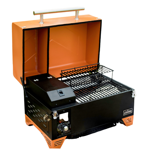 Asmoke AS350 Portable Wood Pellet Grill - Cyder Black