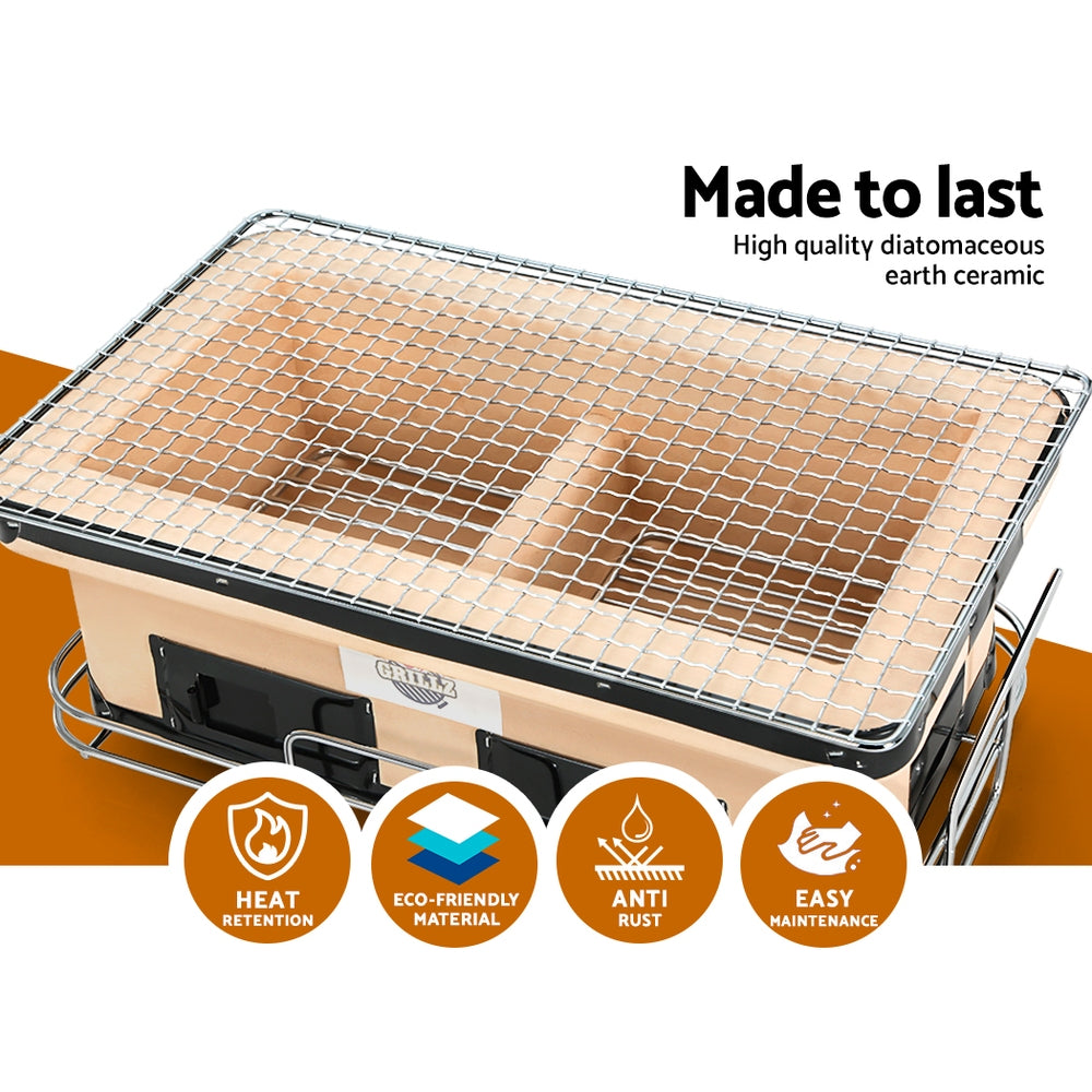 Grillz Tabletop Charcoal BBQ Smoker