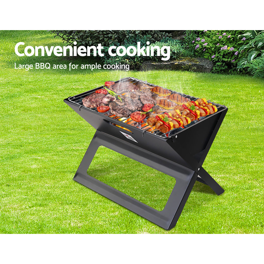 Grillz Foldable Charcoal BBQ Smoker
