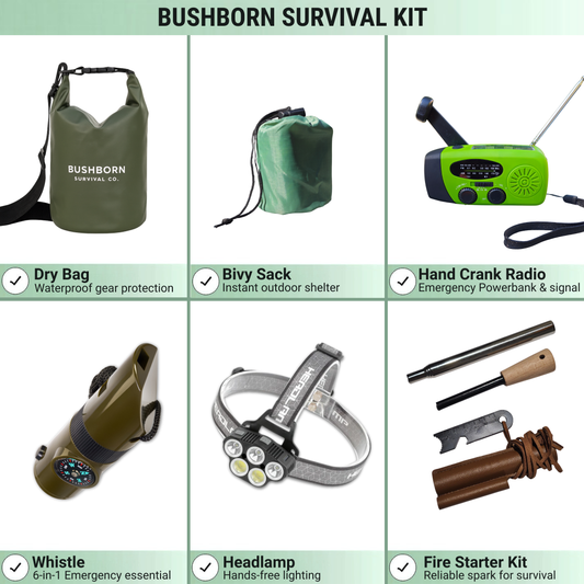 Bushborn Survival Kit - Tactical Green