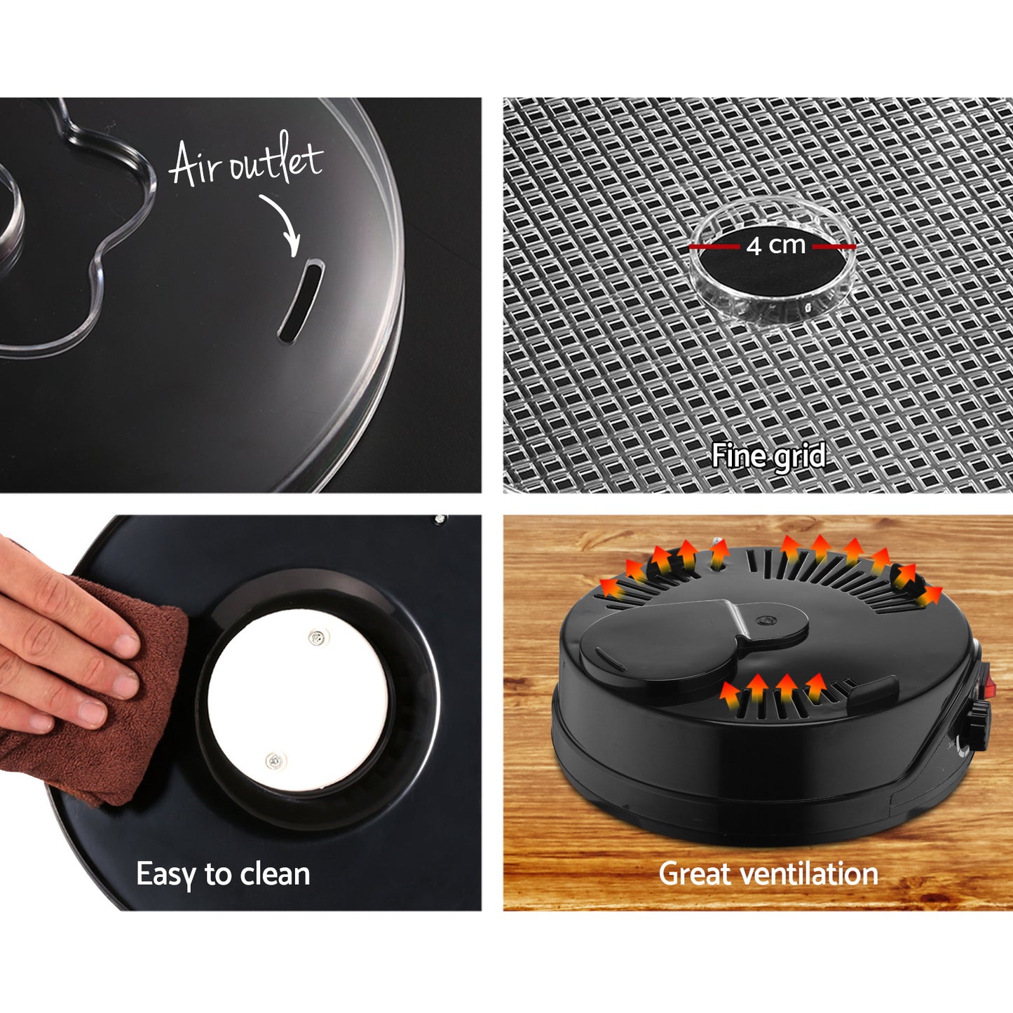 Devanti 5 Trays Food Dehydrator - Fruit Beef Jerky Biltong Dryer