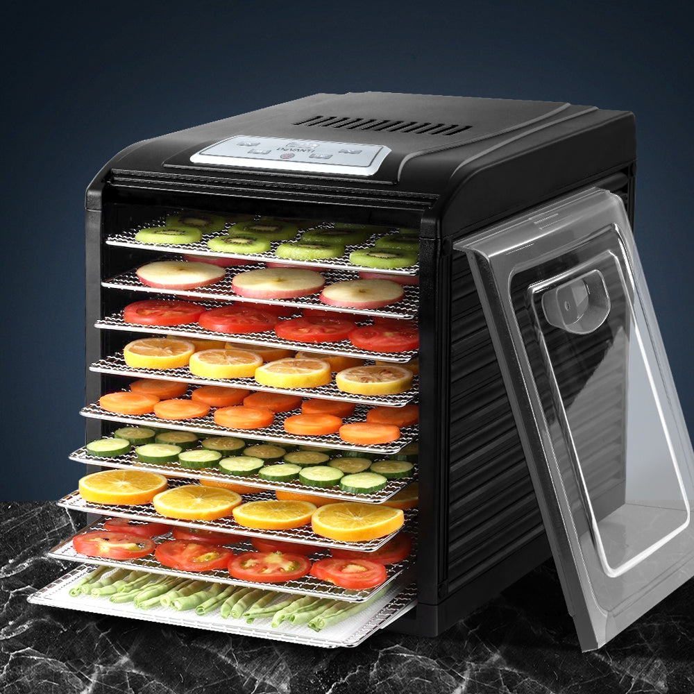 Devanti 9-Tray Premium Food Dehydrator with Stainless Steel Trays