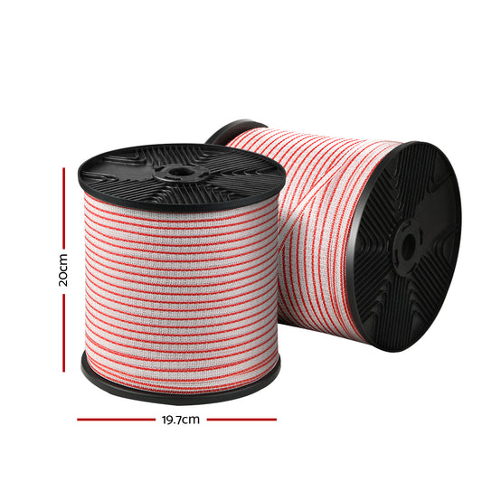Giantz Electric Fence Poly Tape 400M Insulator