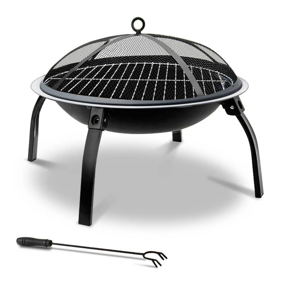 Portable Charcoal Fire Pit BBQ – 22"