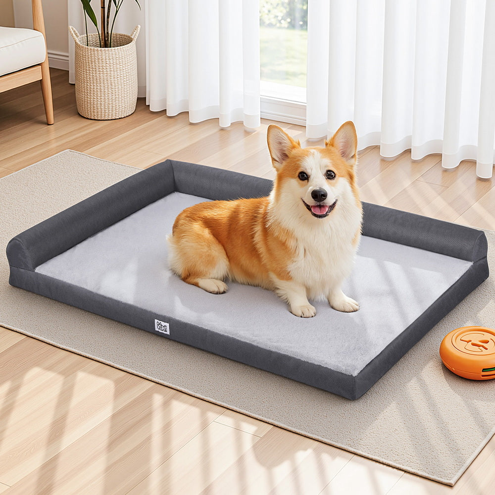 Pet Bed Plush Soft Cushion Egg Crate Large Sofa Platform Removable Washable