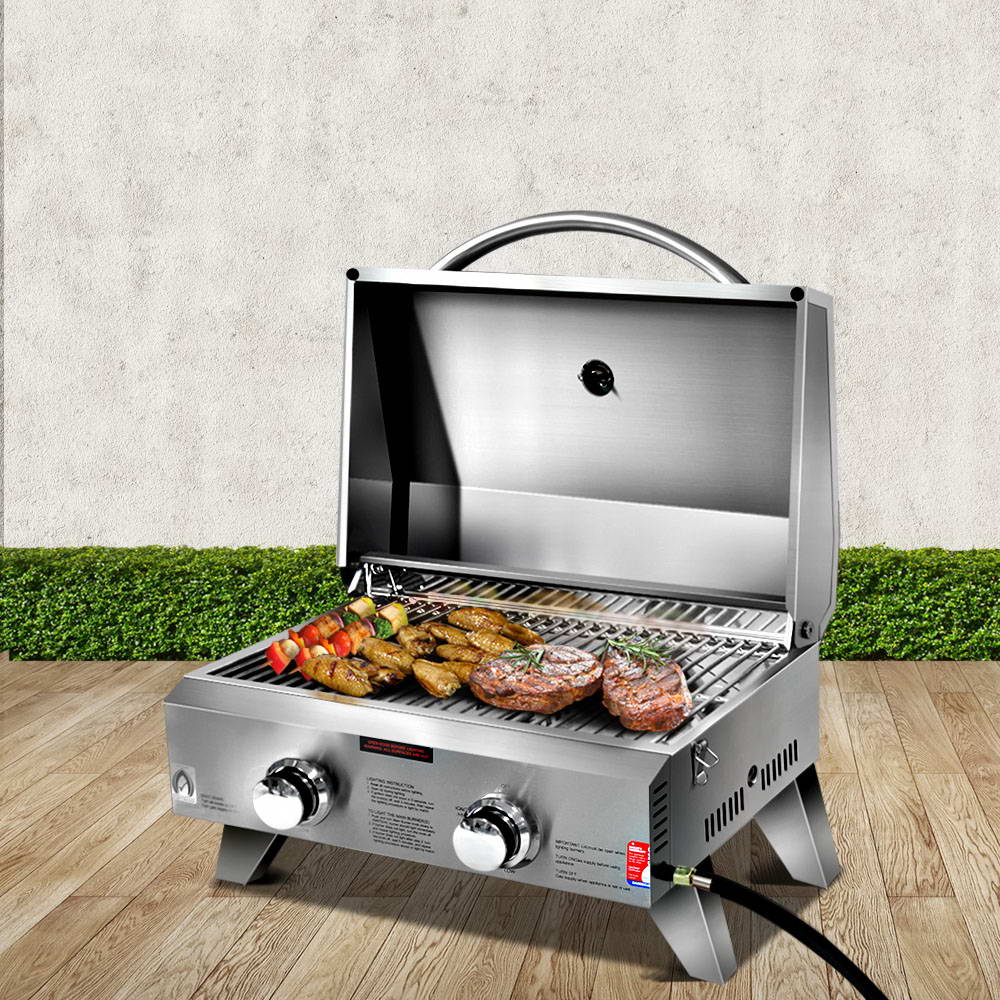 Grillz Portable Gas BBQ Grill – 2 Burners