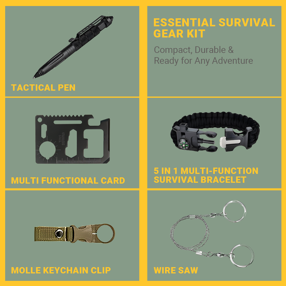 Survival Tactical Kit - 32-in-1 Survival Essentials