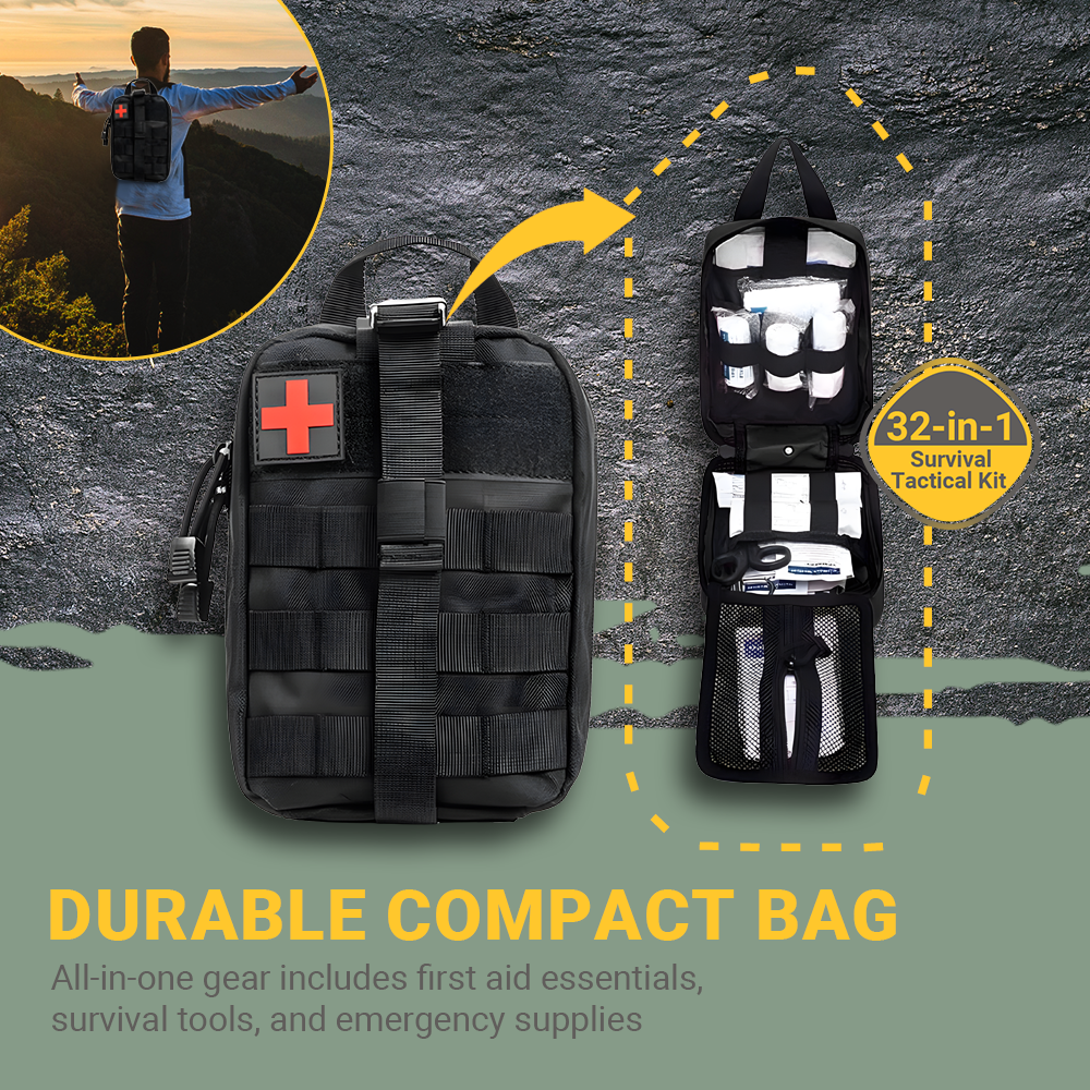 Survival Tactical Kit - 32-in-1 Survival Essentials