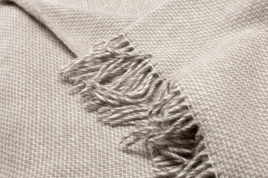 Cambridge Throw - 100% NZ Wool - Silver