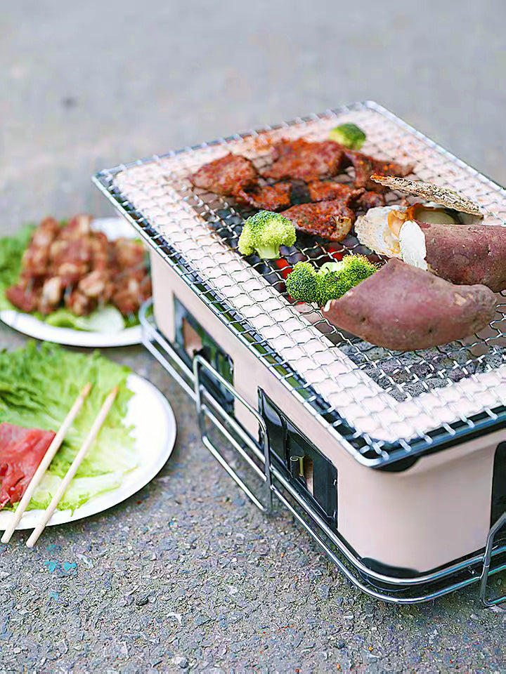 Portable Hibachi Charcoal BBQ Grill
