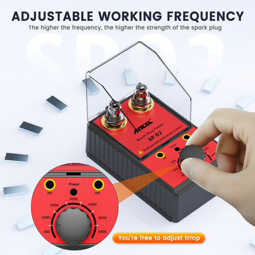 Ancel 12V Car Spark Plug Tester Auto Ignition System Tester