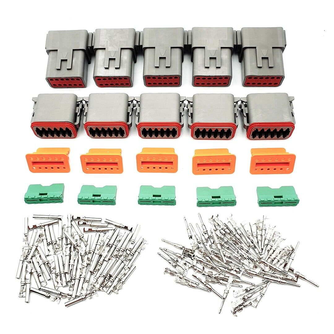 5 Sets DEUTSCH DT SERIES MULTI PLUG WATERPROOF CONNECTOR 12