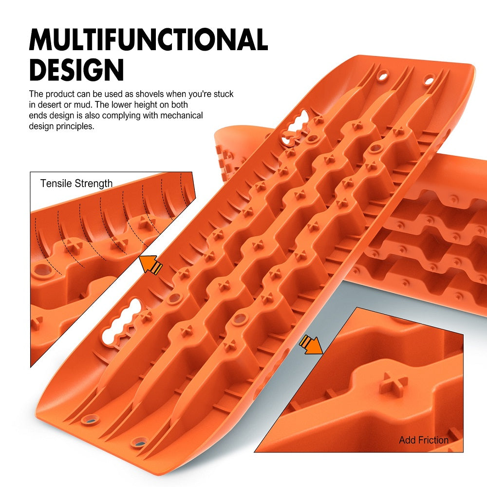 X-BULL 4WD Recovery tracks 10T 2 Pairs/ Sand tracks/ Mud tracks/ Mounting Bolts Pins Gen 2.0