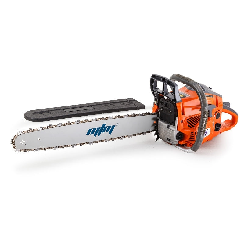 MTM Petrol Commercial Chainsaw 22 Bar E-Start Tree Pruning Chain