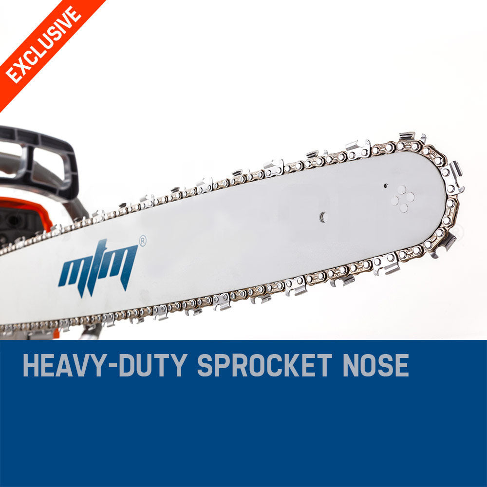 MTM Chainsaw Petrol Commercial 20 Bar E-Start Tree Pruning Chain