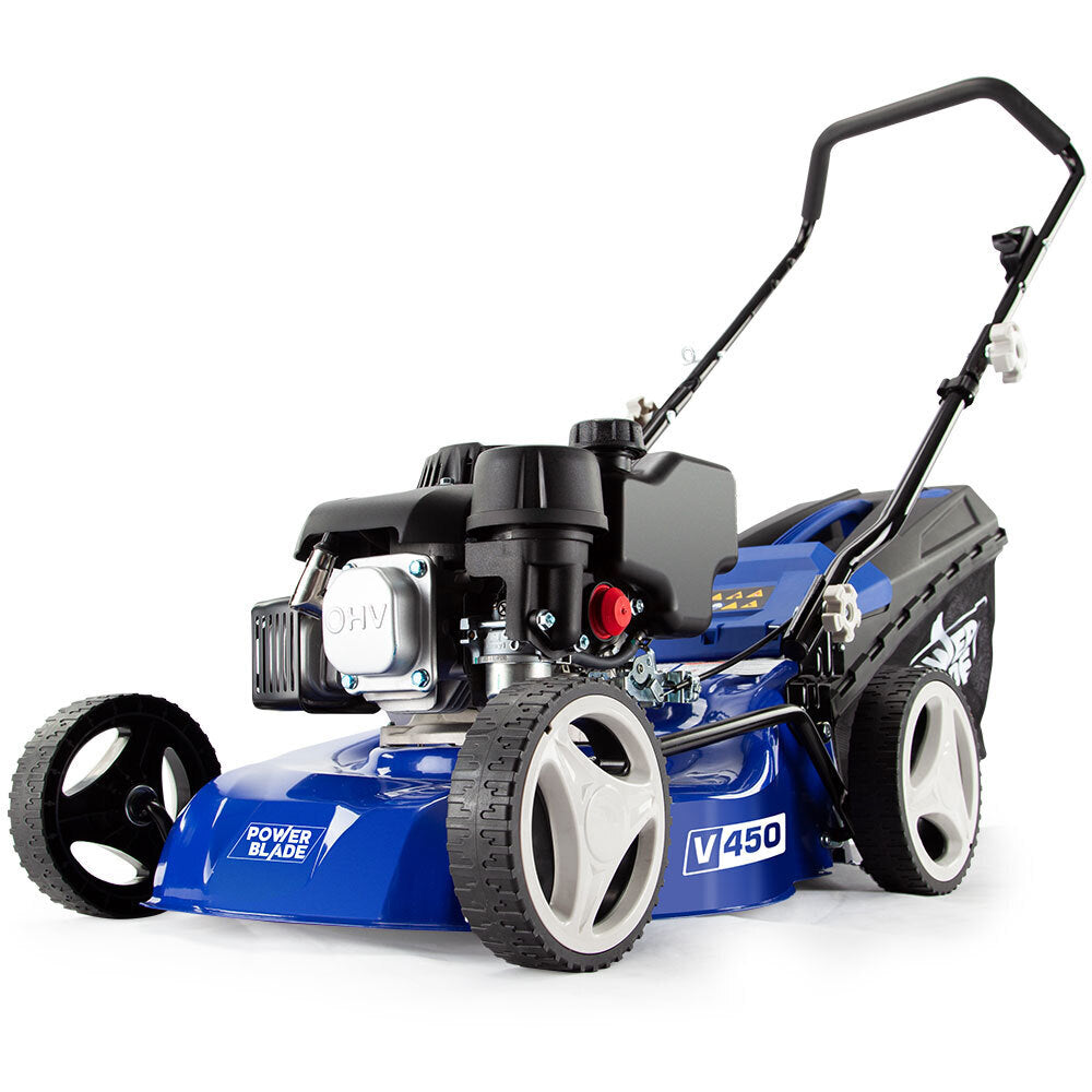 POWERBLADE Lawn Mower 139CC 17 - Petrol Powered Push Lawnmower