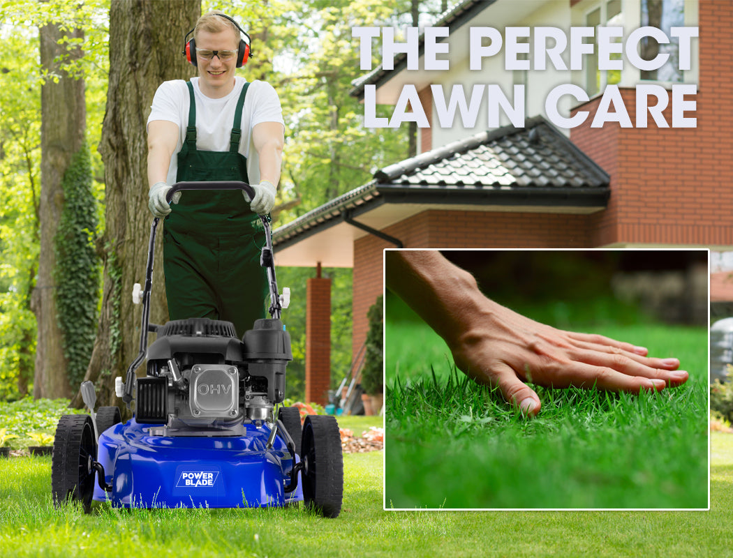POWERBLADE Lawn Mower 139CC 17 - Petrol Powered Push Lawnmower