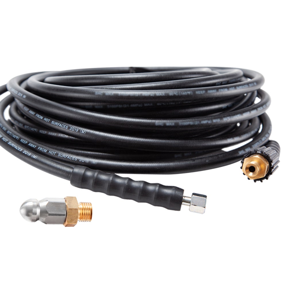 Jet-USA 20M Petrol Pressure Washer Hose Extension with Drain Cleaner