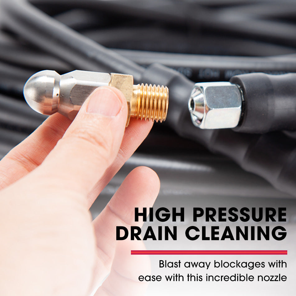 Jet-USA 20M Petrol Pressure Washer Hose Extension with Drain Cleaner