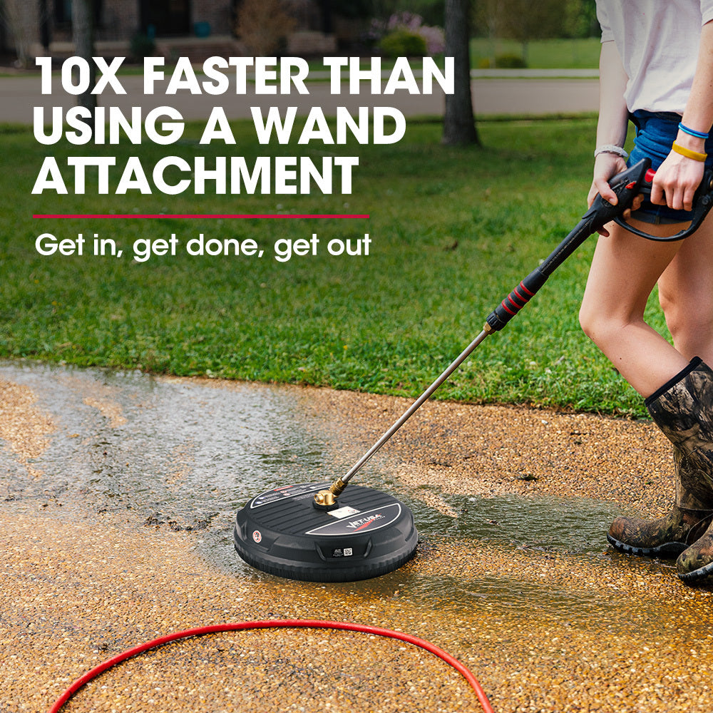 Jet-USA 15" Nylon Pressure Washer Surface Cleaner, 1/4" Fitting, For