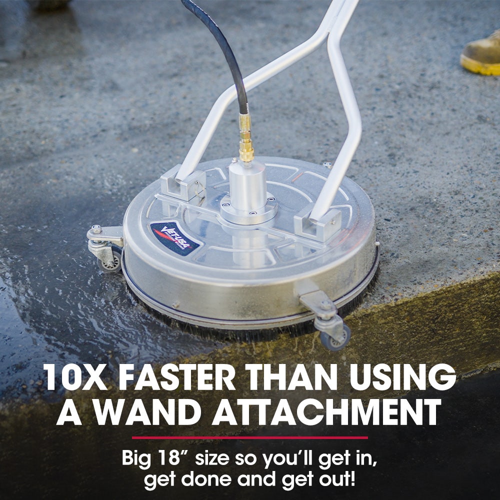 Jet-USA 21" Stainless Steel Pressure Washer Surface Cleaner with Yoke
