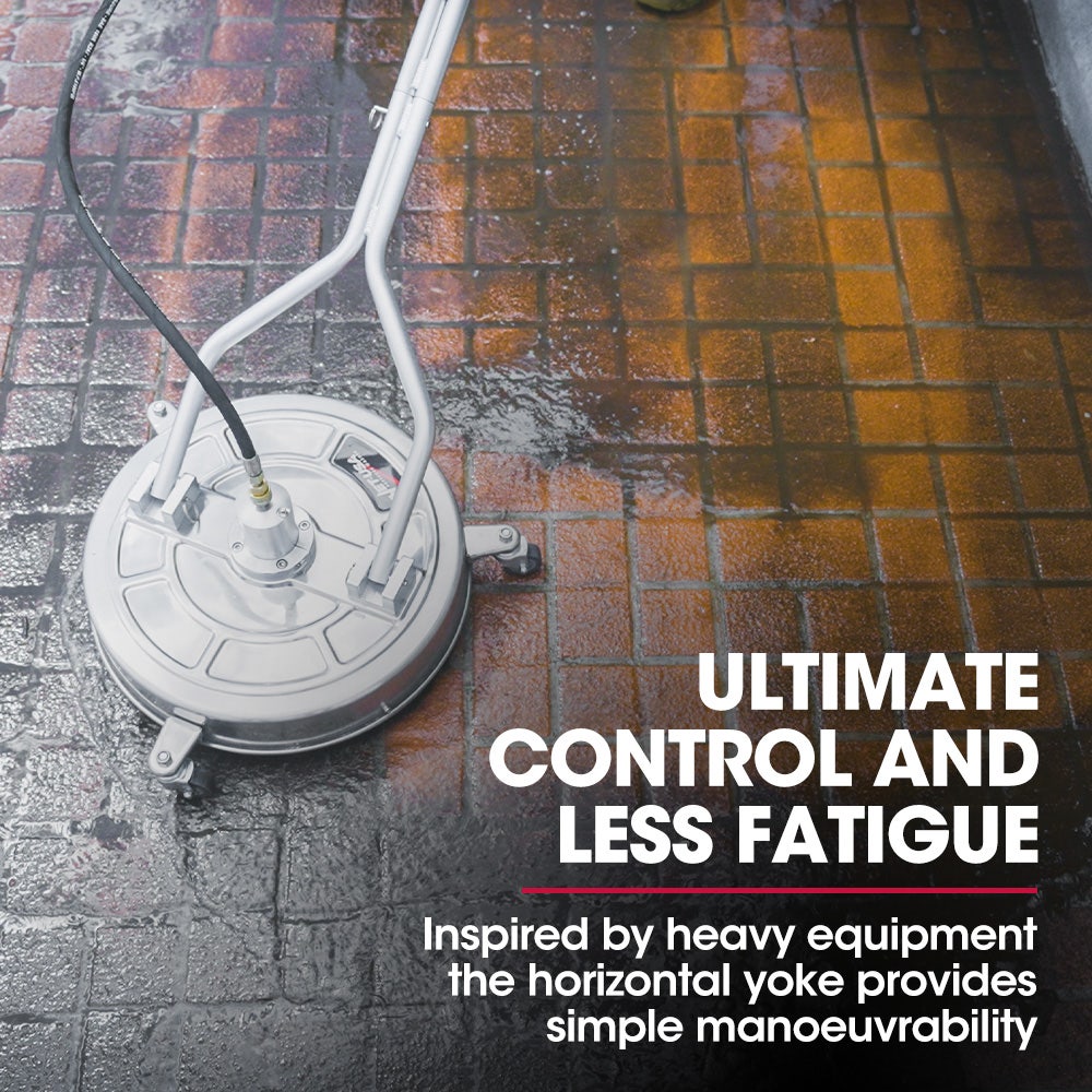 Jet-USA 21" Stainless Steel Pressure Washer Surface Cleaner with Yoke