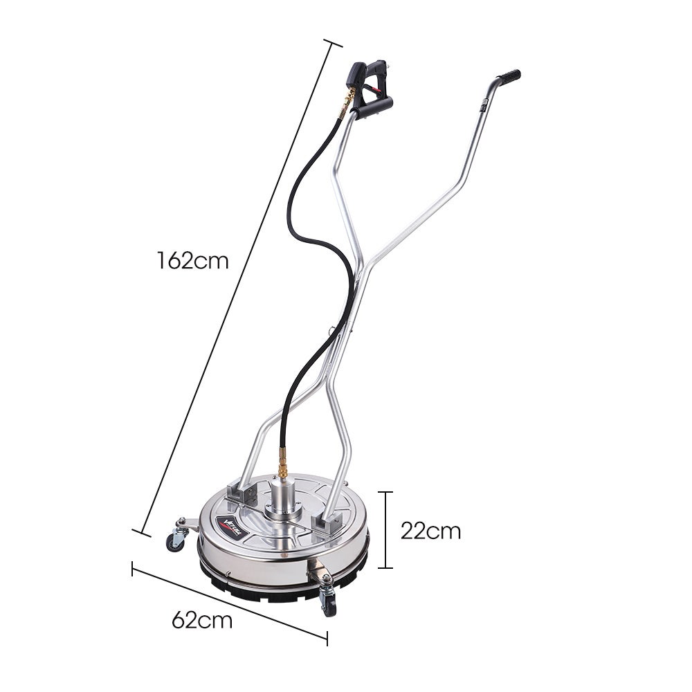 Jet-USA 21" Stainless Steel Pressure Washer Surface Cleaner with Yoke