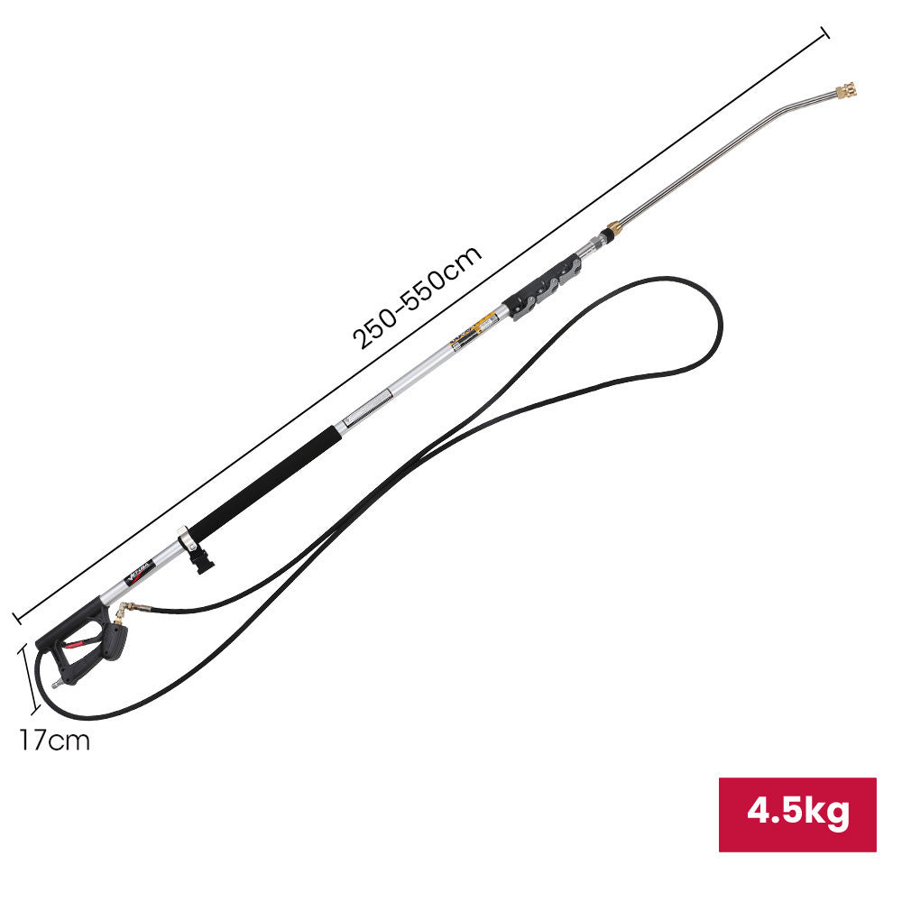 Jet-USA 4000PSI 5.5M Long Telescopic Universal Pressure Washer Cleaner Pole
