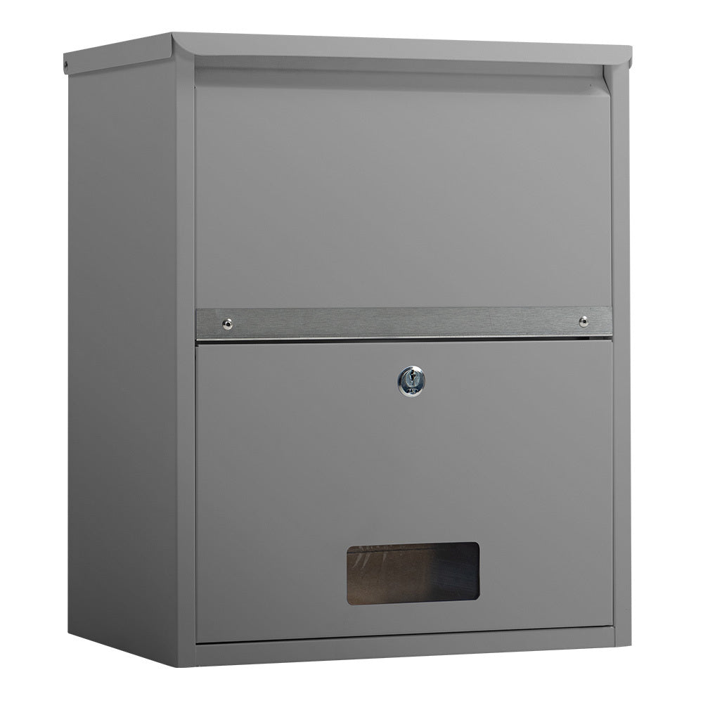 FORTIA Wall Mounted Parcel Post Box Letterbox, Woodland Grey