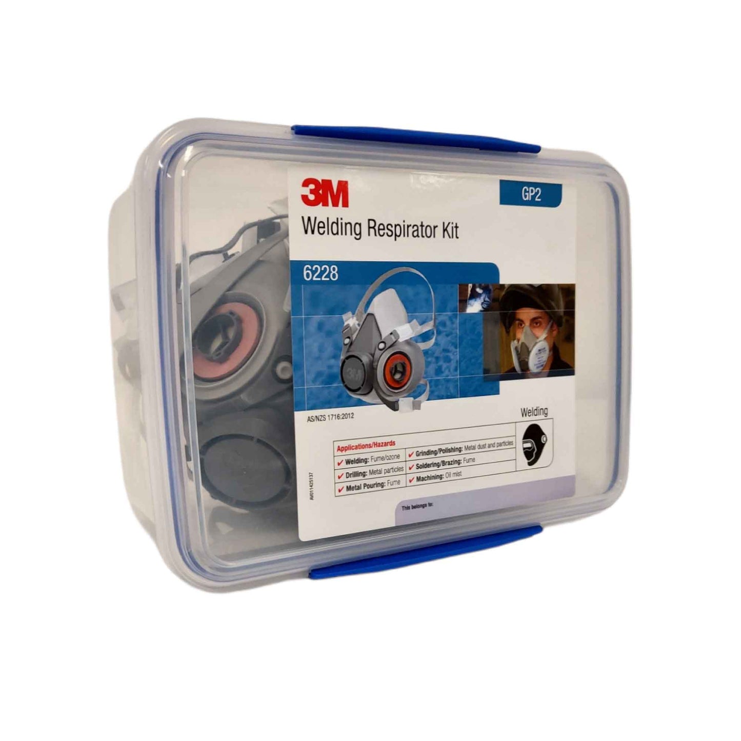 3M Welding Respirator GP2 Filter Reusable Half Face Fume Mask