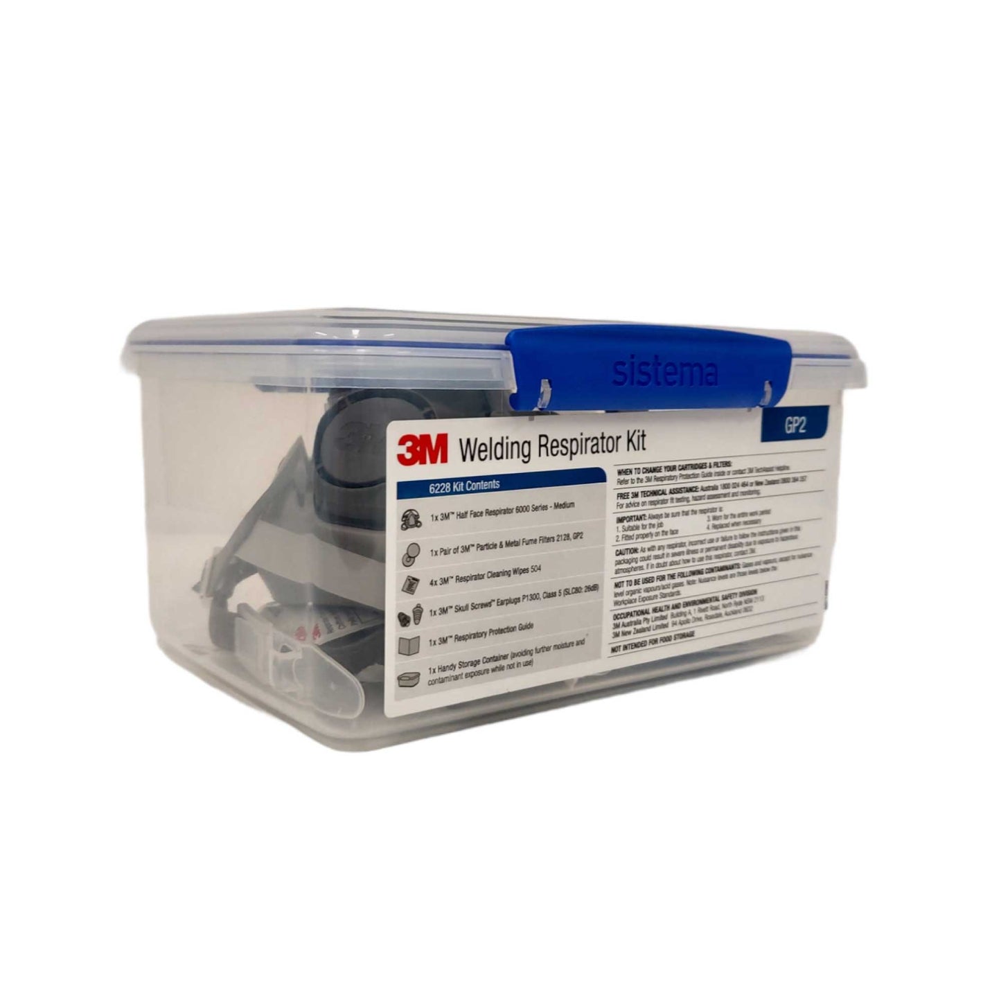 3M Welding Respirator GP2 Filter Reusable Half Face Fume Mask