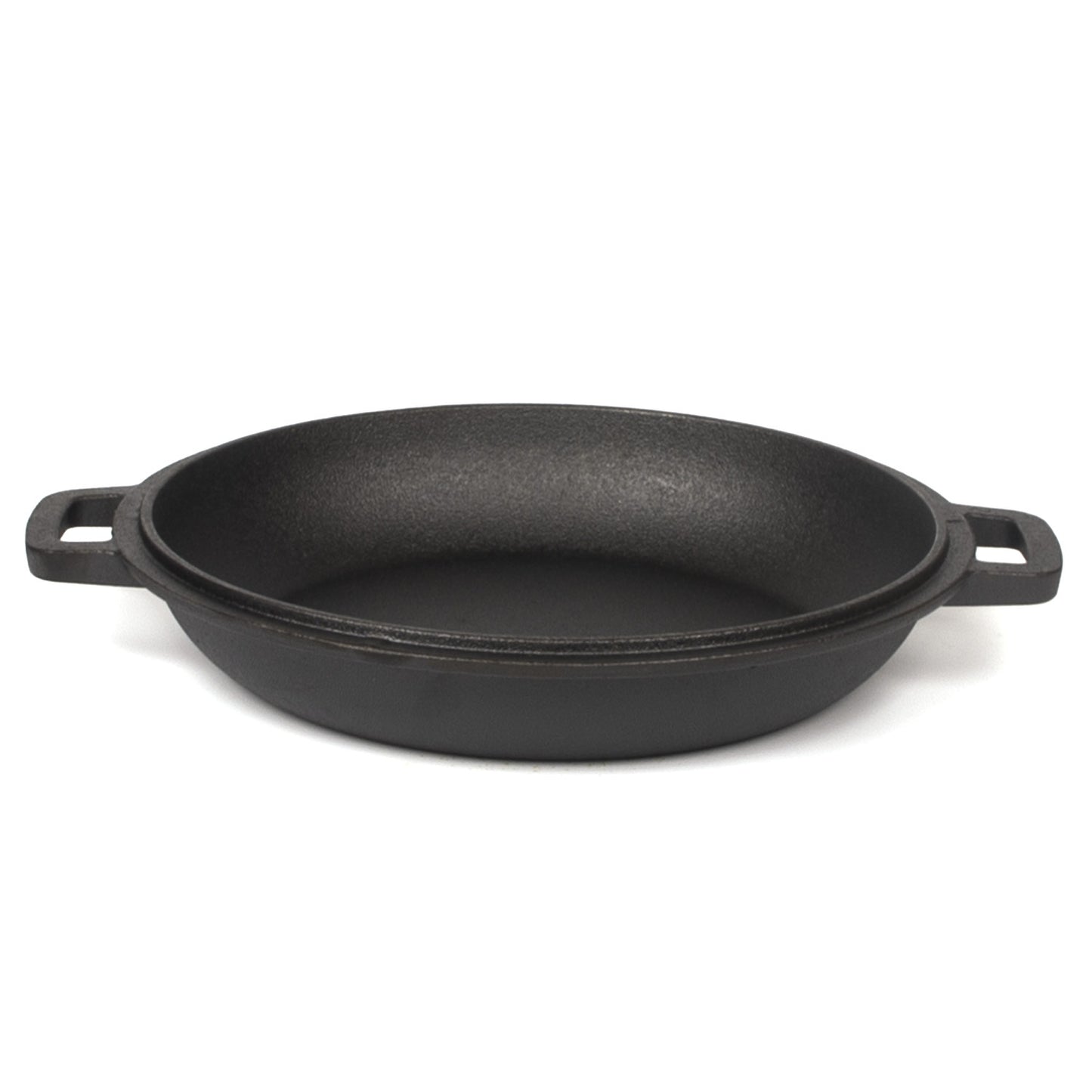 26cm 2-in-1 Cast Iron Dutch Oven & Skillet Set �C Pre-Seasoned Dual-Use Pot with Lid Fry Pan, Durable & Versatile Cookware