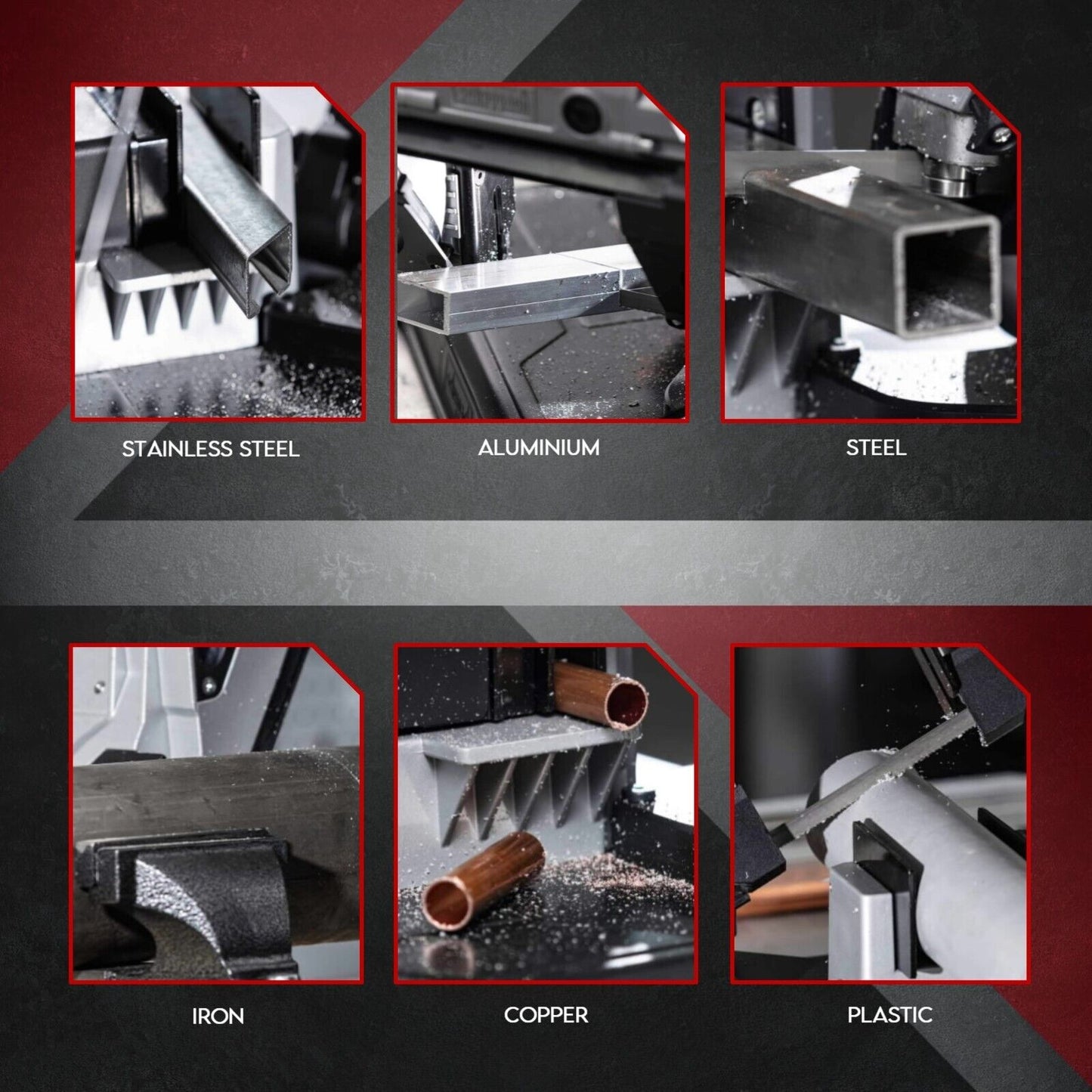 Portable Band Saw Cold Cut Metal Cut Off Chop Bandsaw