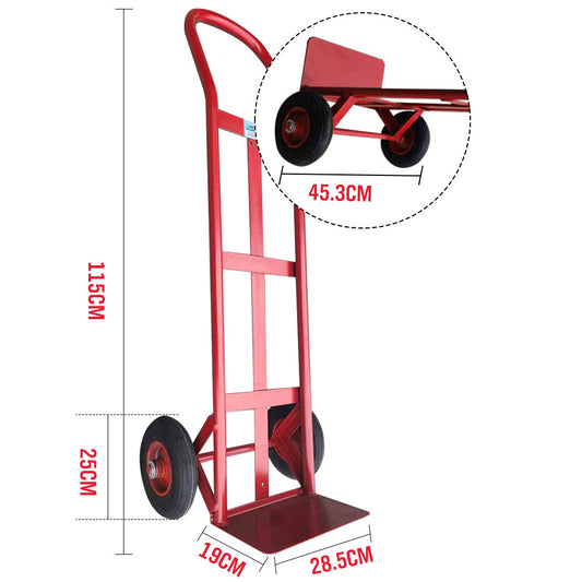 1.15M 200KG Hand Trolley Truck Transport Platform Courier Plate Cart
