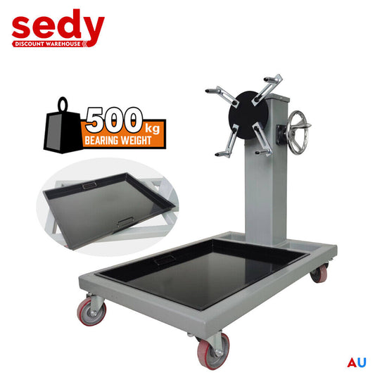 500kg Folding Engine Stand 1100lb Heavy-Duty Workshop Auto Crane Hoist