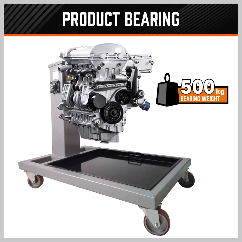 500kg Folding Engine Stand 1100lb Heavy-Duty Workshop Auto Crane Hoist