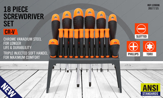 18Pack Precision Screwdriver MagneticTorx Screw Driver Phone Repair PC Laptop