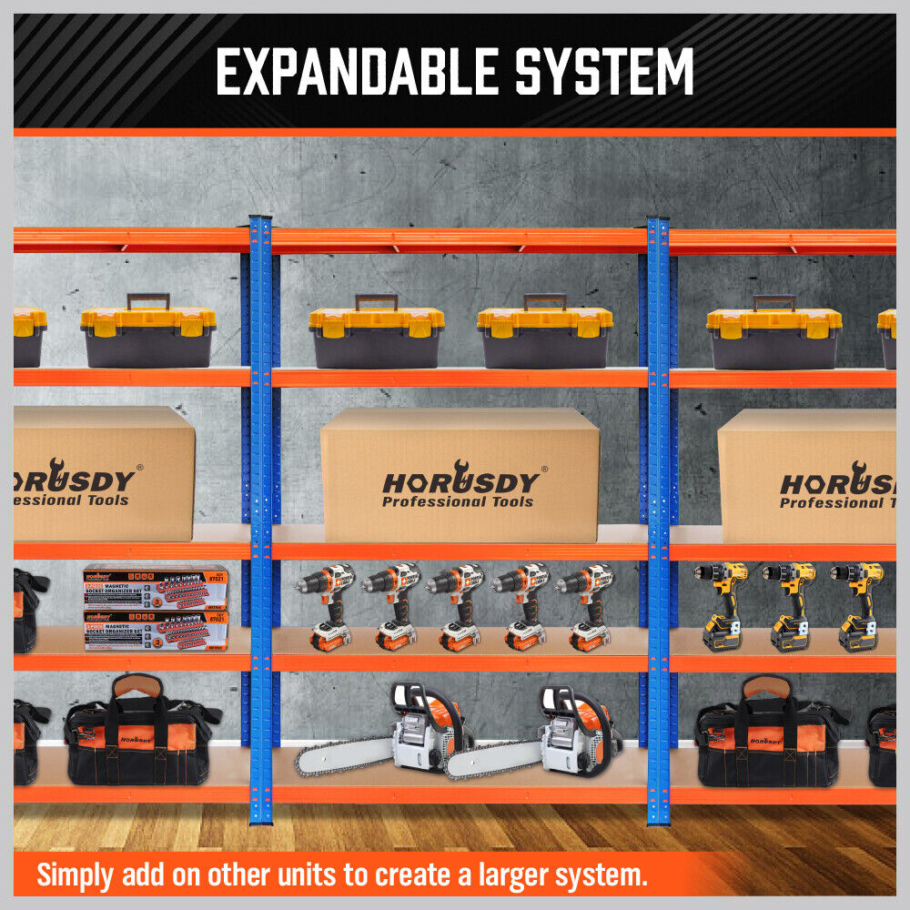 1.8M Garage Shelving Warehouse Storage Racking Industrial Shed Heavy-Duty