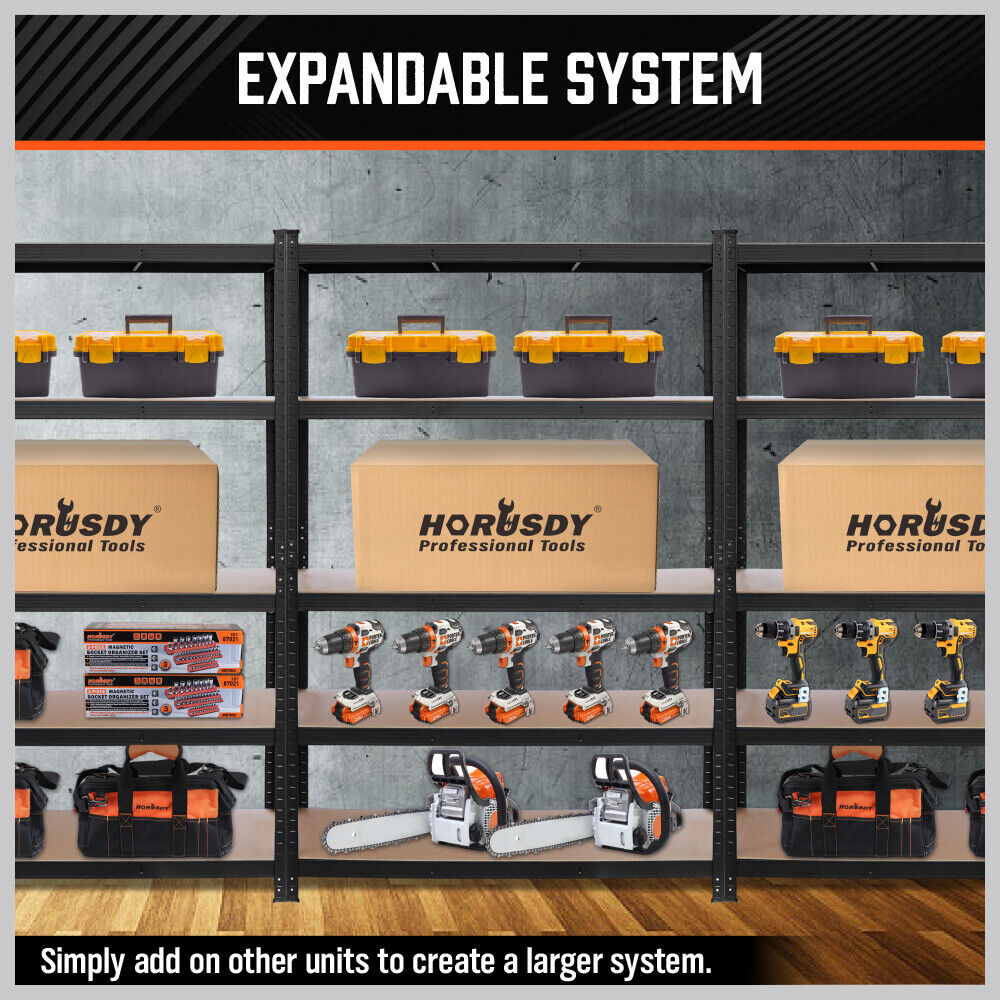5-Tier Garage Shelving Warehouse Rack 1.8M 1.2M Racking Storage shelves