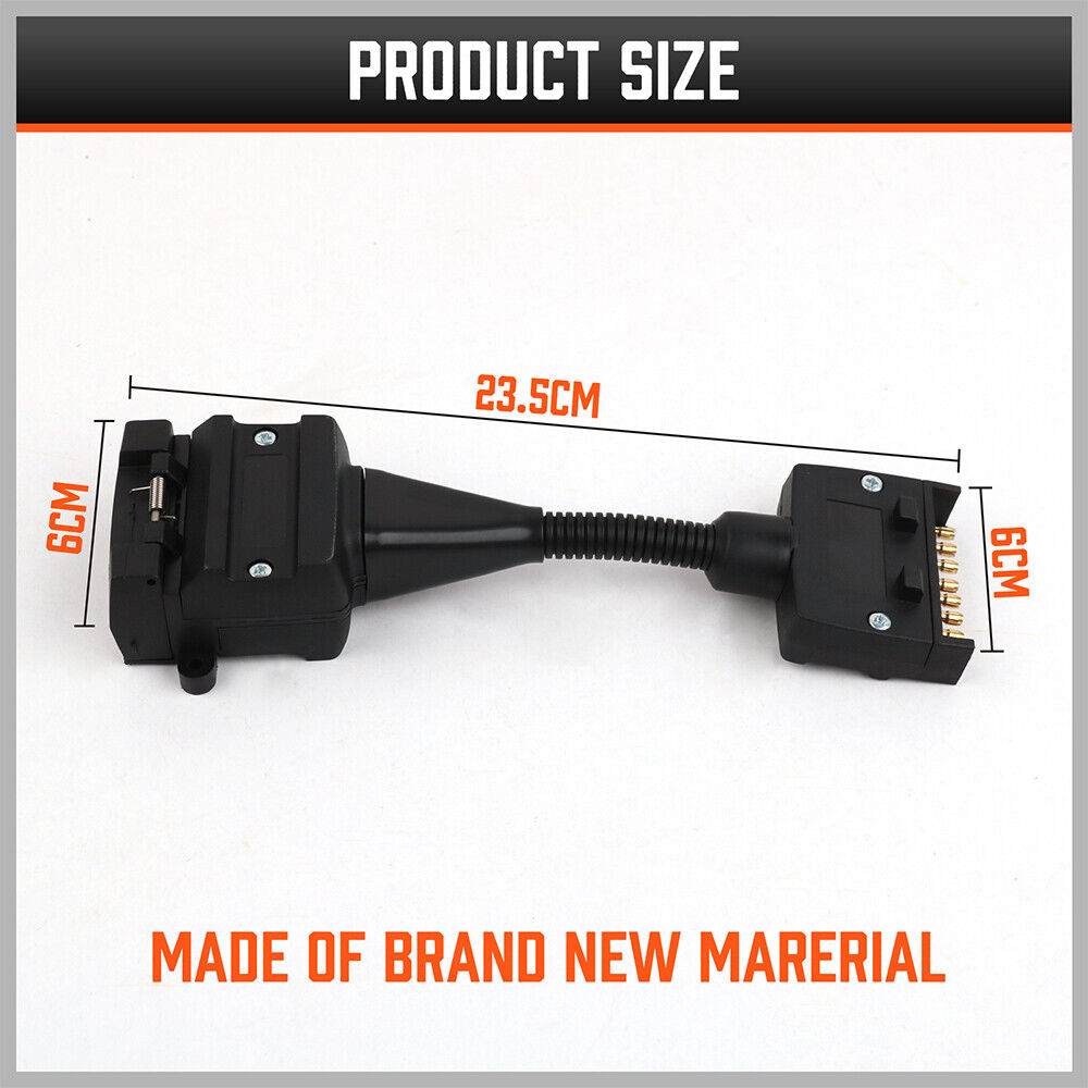 7 Pin Flat Plug to 12 Pin Flat Female Socket