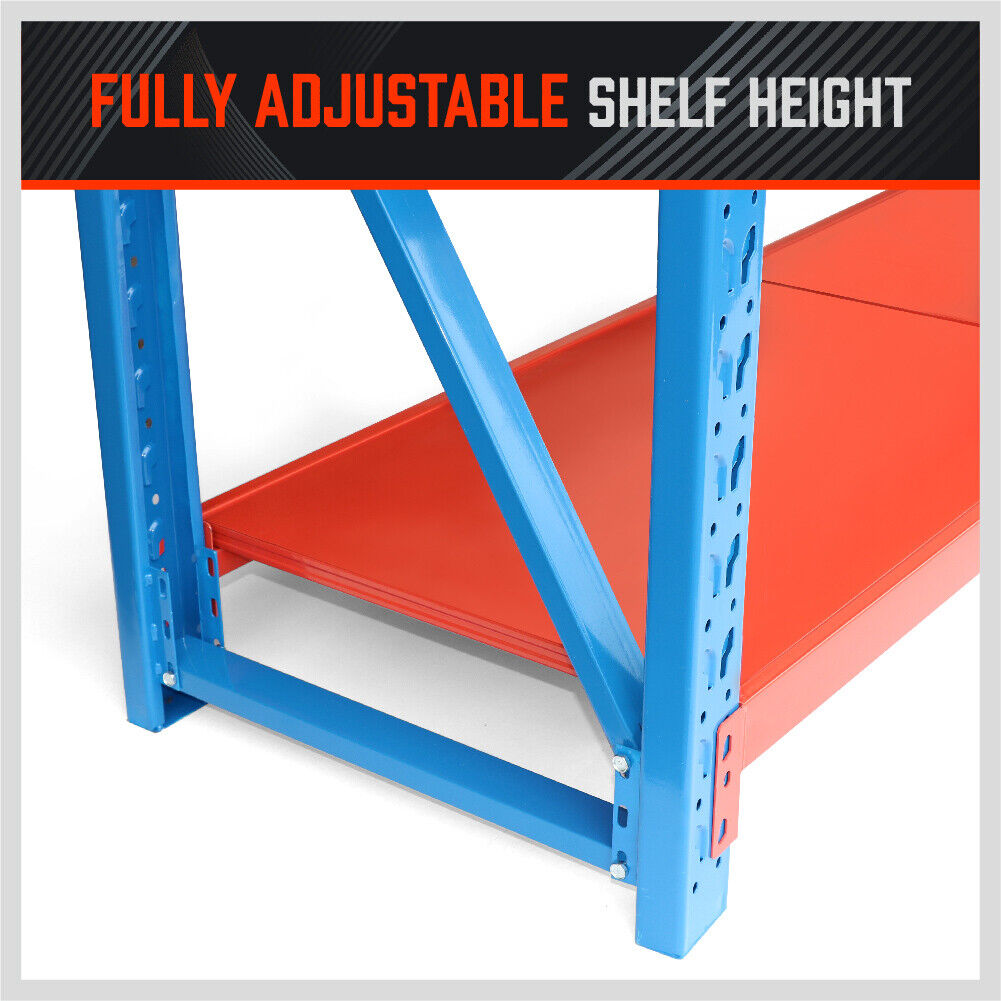 2mx2m Steel Racks Shelves Garage Storage Warehouse Tyre Shelving 1000