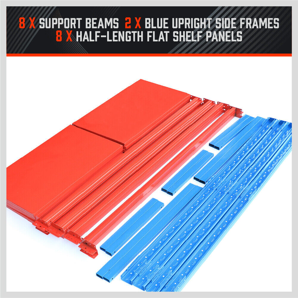 2mx2m Steel Racks Shelves Garage Storage Warehouse Tyre Shelving 1000