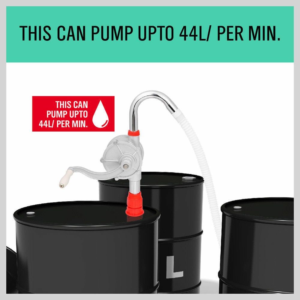 Aluminium Rotary Drum Pump Diesel Fuel Kero Oil Petrol 44