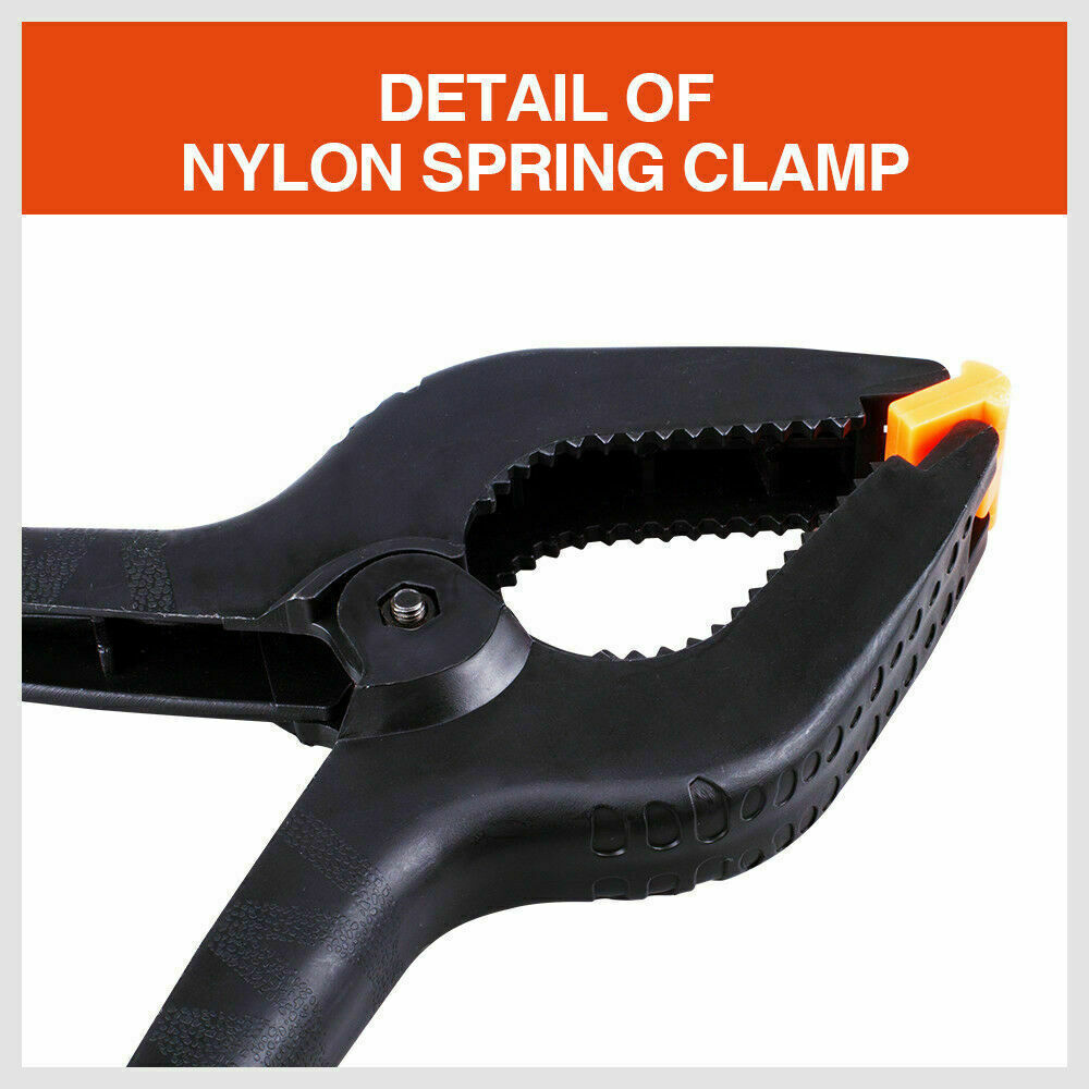 4Pack 9'' Strong Spring Clamps Heavy-Duty Nylon Clip Quick Grip