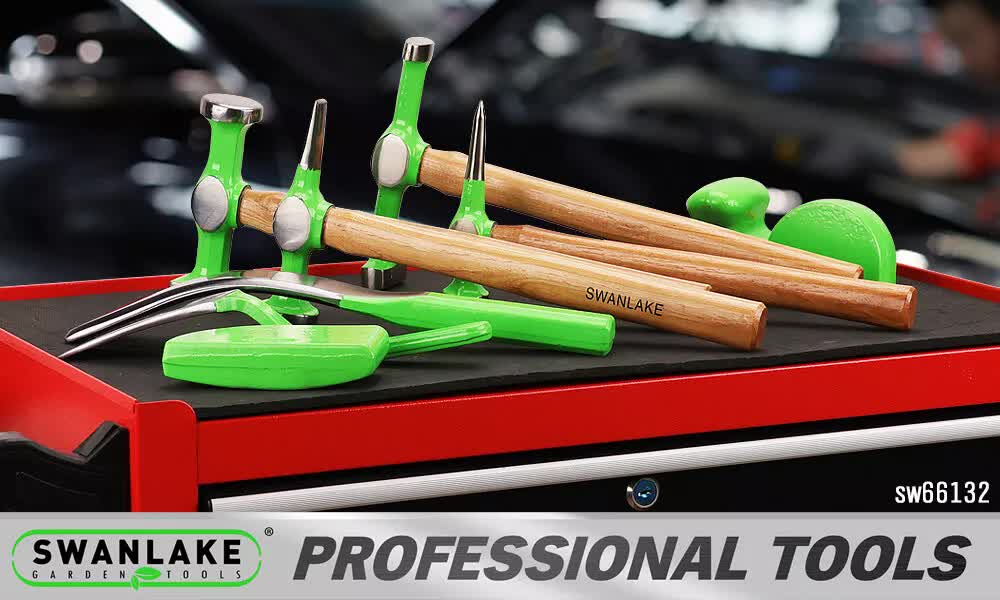 9-Piece Garden Tools Auto Body Hammer Dolly Car Body Dent