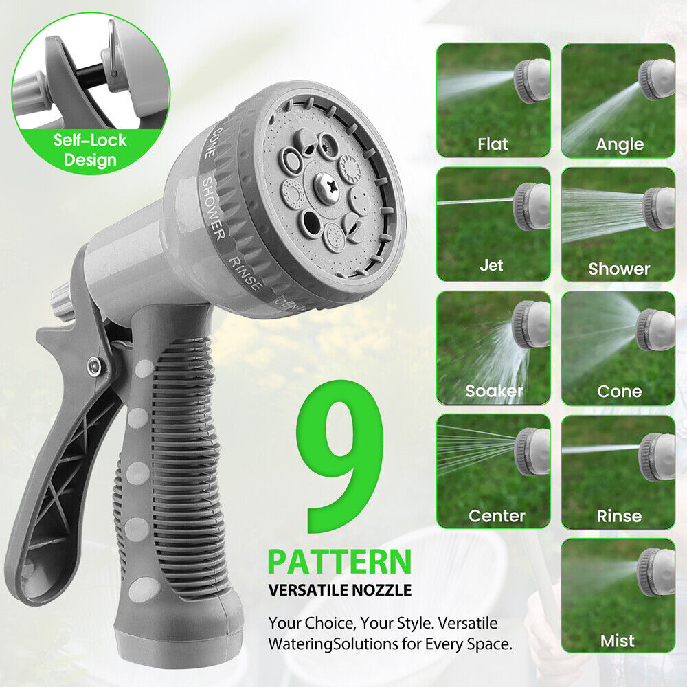 10M Retractable Garden Air Hose Reel Storage Auto Rewind Wall