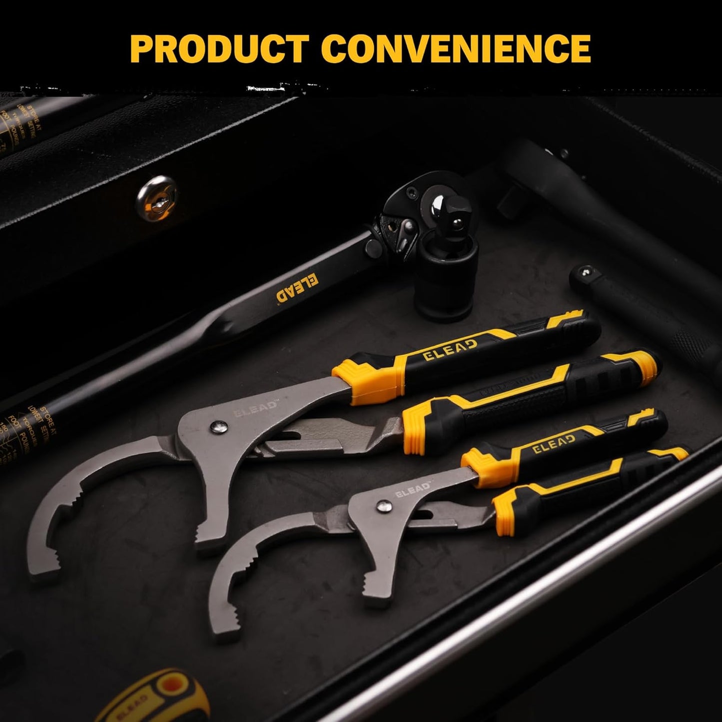 Adjustable Oil Filter Wrench - 9" & 12" Pliers for