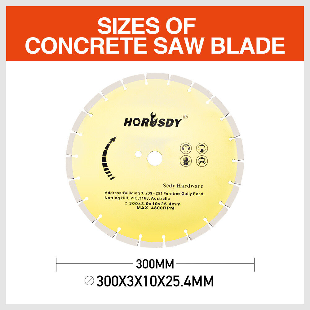 300mm/12" Concrete Saw Blade Masonry Cutting Disc Circular Diamond Stone