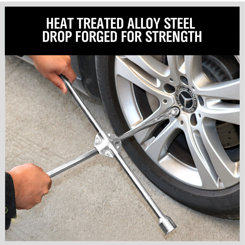 20” Wheel Brace Spanner 4-way Cross Wrench Car Tyre Nut