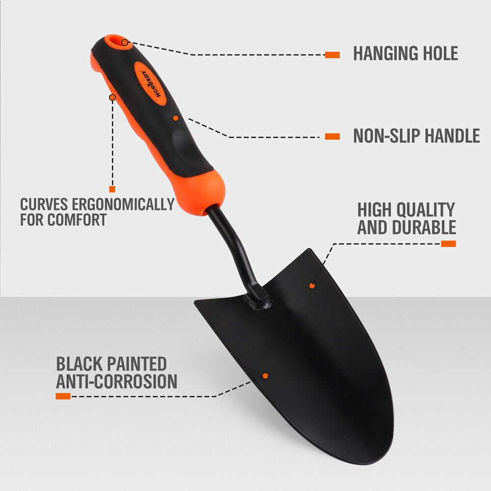 HORUSDY 13'' Garden Trowel Hand Shovel Spade Farmland Transplant Digging